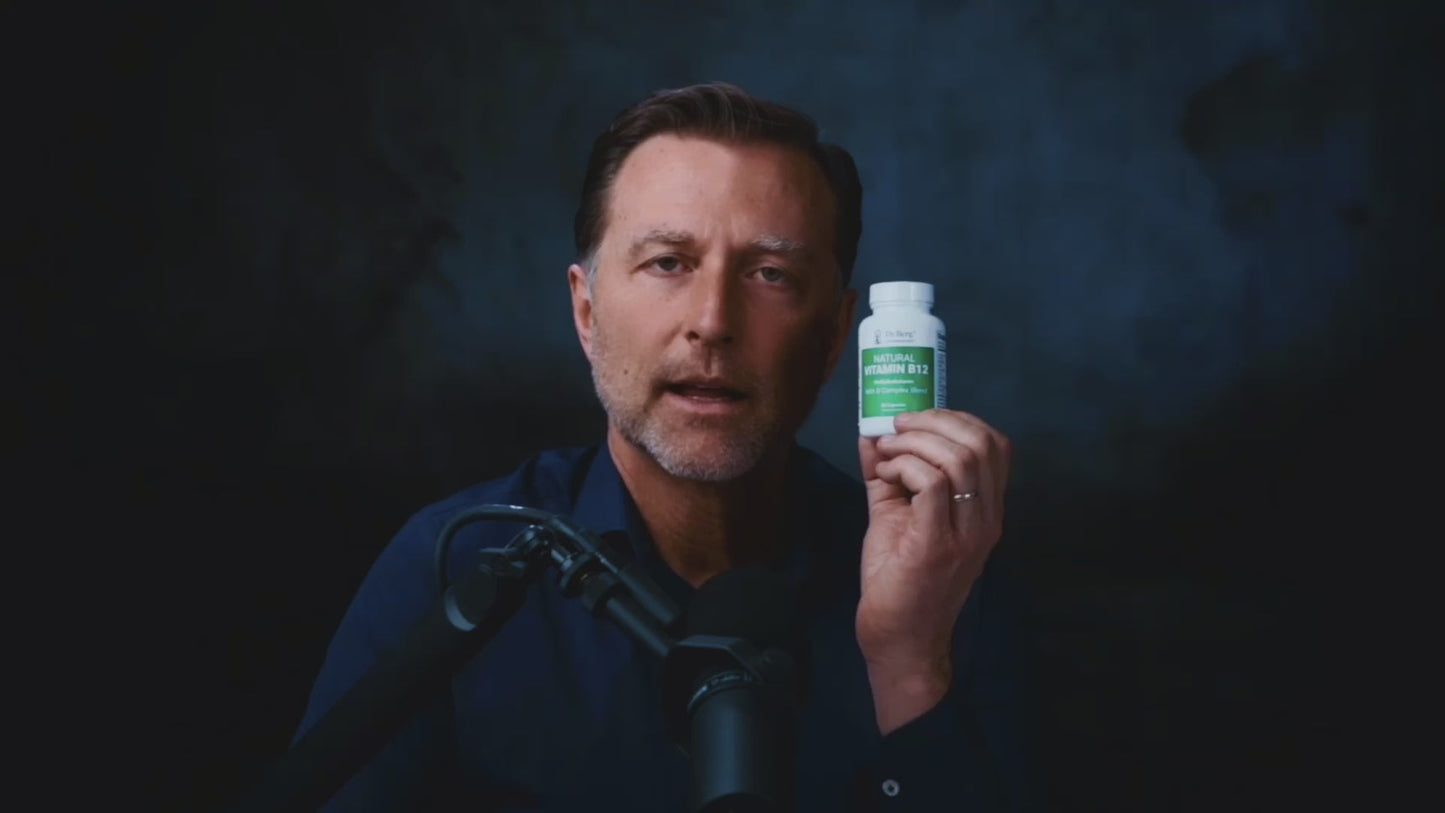 Dr. Berg Natural Vitamin B12 - 1000 mcg Methylcobalamin with B Complex & Magnesium - Boost Energy & Focus
