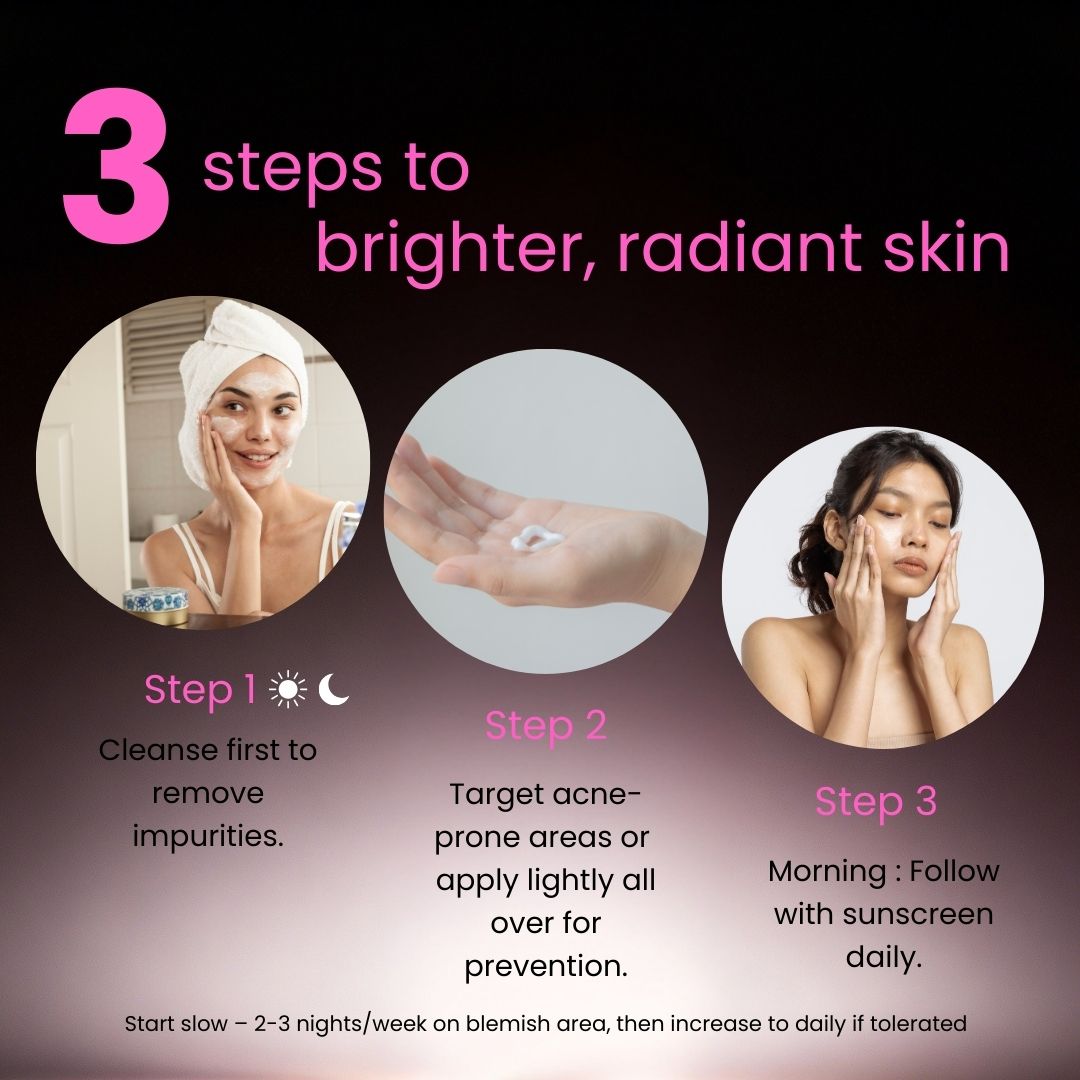 Blemish Relief Serum for Skin Clarifying Soothing and Tone Balancing 30ml