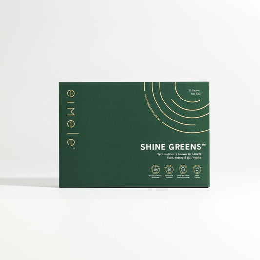 Eimele Shine Greens: Daily Detox & Gut Health Superfood Powder