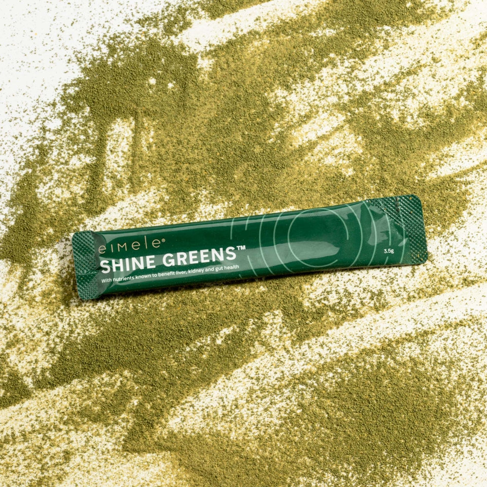 Eimele Shine Greens: Daily Detox & Gut Health Superfood Powder