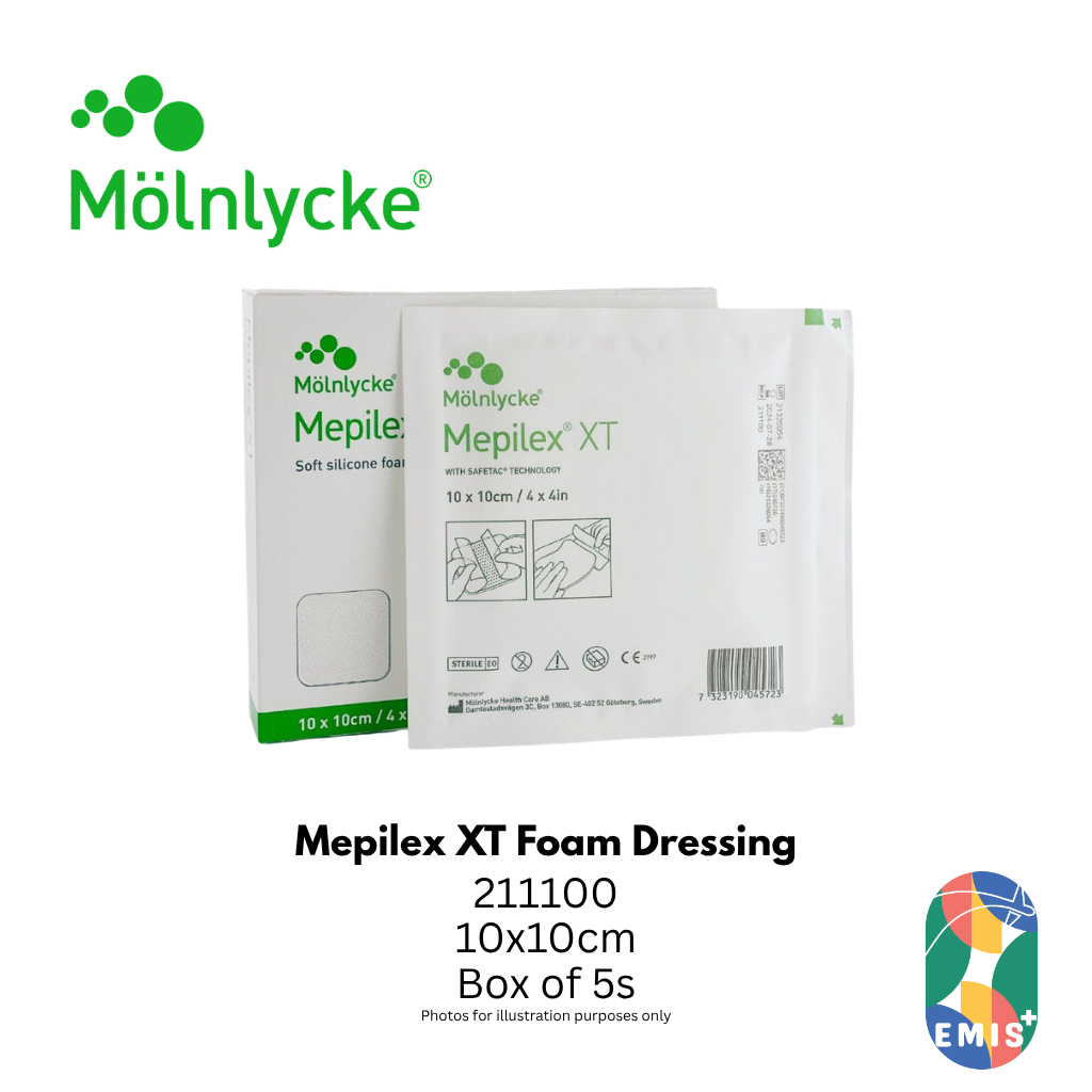 Molnlycke Mepilex XT Foam Dressing 10 x 10cm