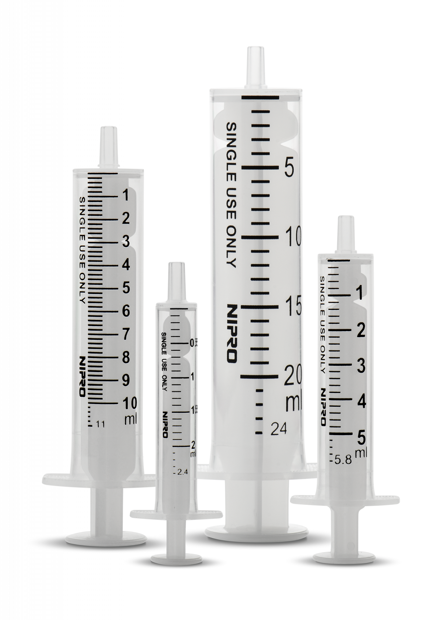 Nipro Disposable Syringe – Luer Slip / Luer Lock, Sterile (1ml – 50ml)