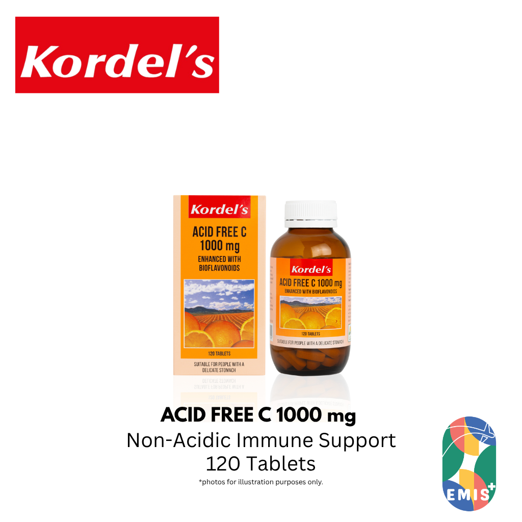 KORDEL’S ACID FREE C 1000 mg ENHANCED WITH BIOFLAVONOIDS — buy online at EMIS+ Singapore