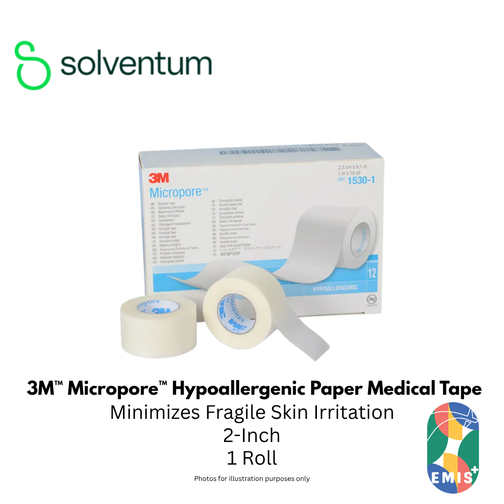 3M Micropore Hypoallergenic Tape 1530 2 inch Without Dispenser