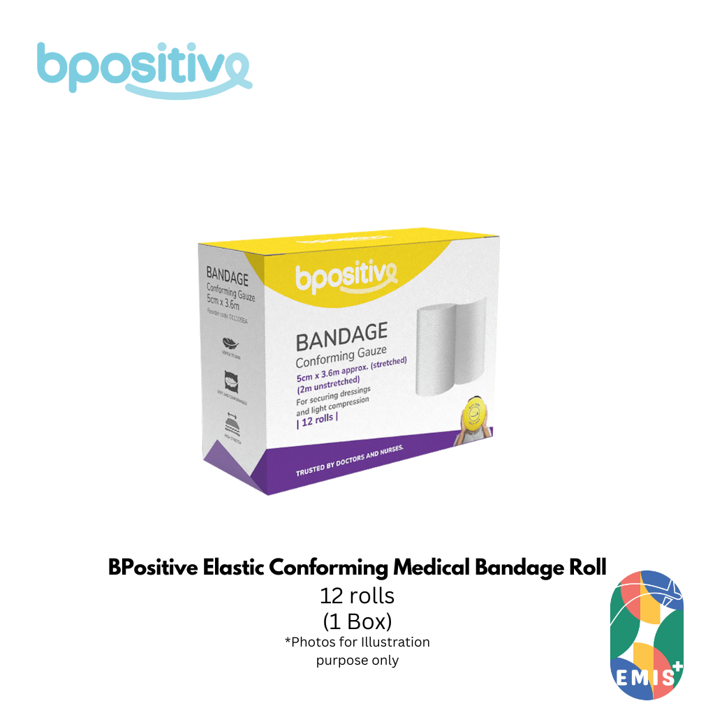 BPositive Elastic Conforming Medical Bandage Roll