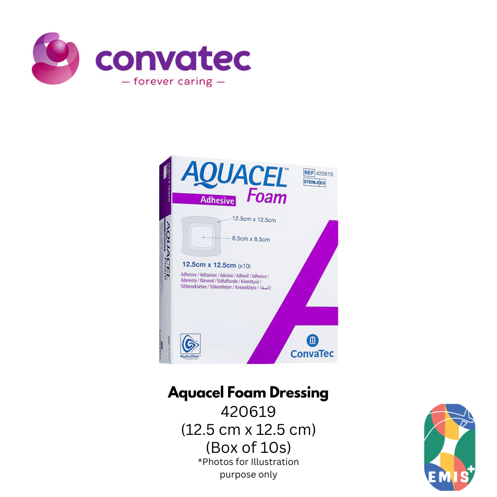Aquacel Foam Dressing 12.5 cm x 12.5 cm 420619 Hydrofiber Technology