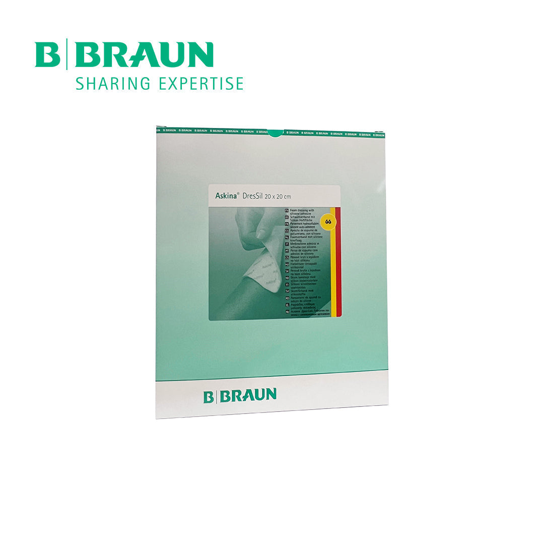 Bbraun Askina® DresSil 20 x 20cm - Silicone Foam Dressing (Box of 5)
