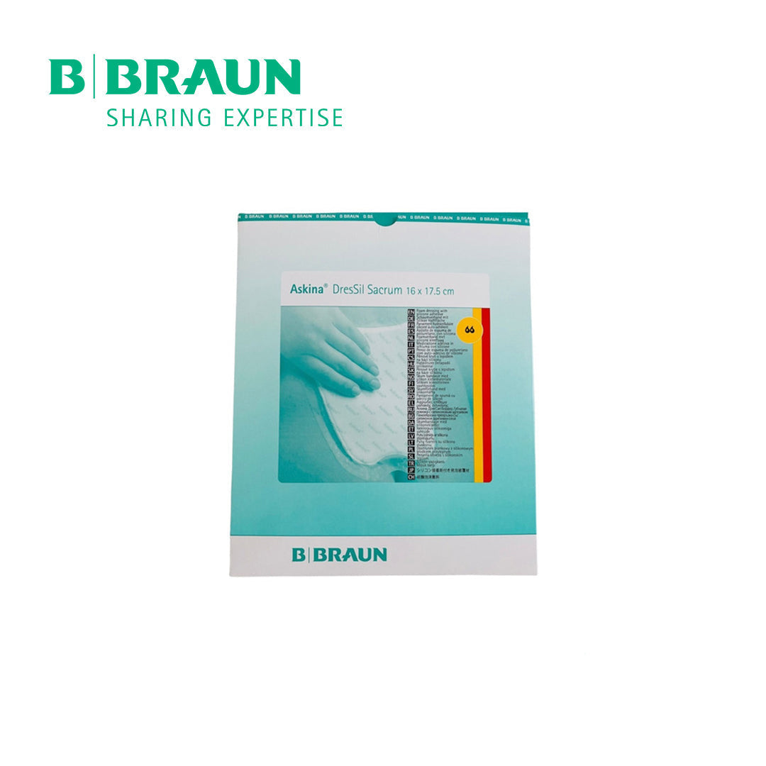 Bbraun Askina DresSil Sacrum 16 x 17.5cm - Advanced Silicone Foam Dressing (Box of 5s)