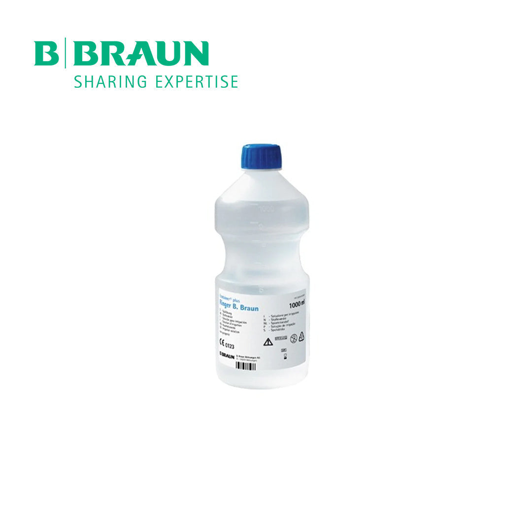 B.Braun 0.9% Sodium Chloride Irrigation Solution 1000ml - Sterile Saline for Wound Care
