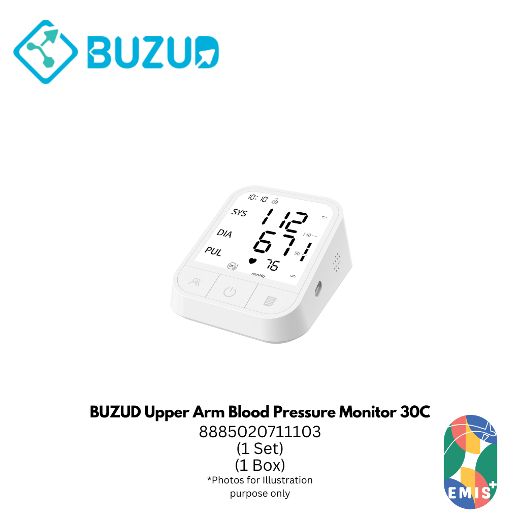 BUZUD Upper Arm Blood Pressure Monitor 30C