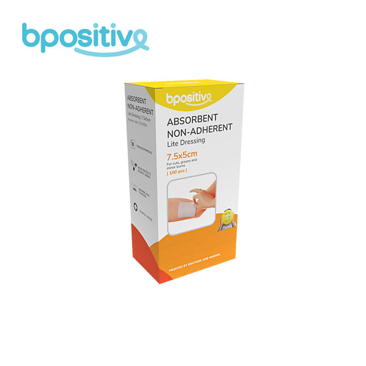 BPositive Lite Absorbent Non-Adherent Dressing (7.5 x 5 cm)