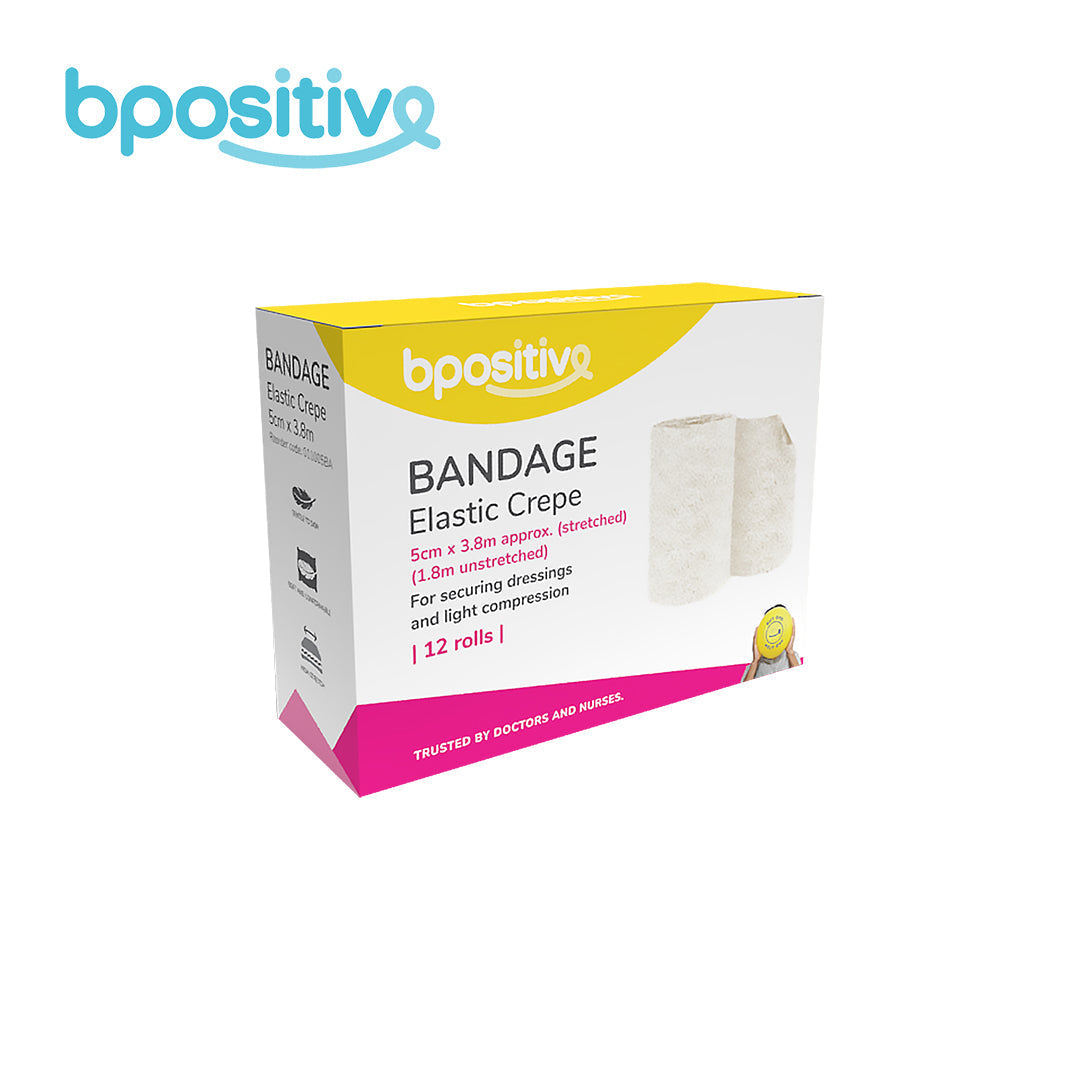 BPositive Bandage (Elastic Crepe) 5cm x 1.8m