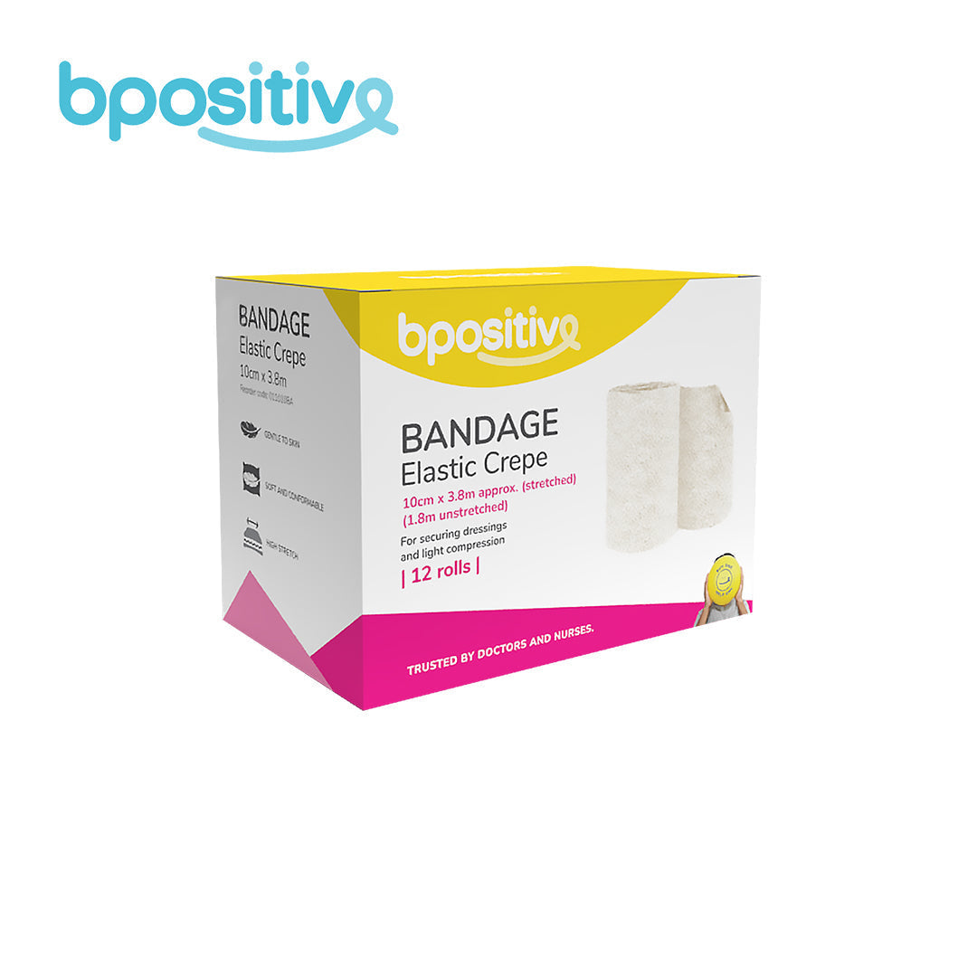 BPositive Bandage (Elastic Crepe) 10cm x 1.8m