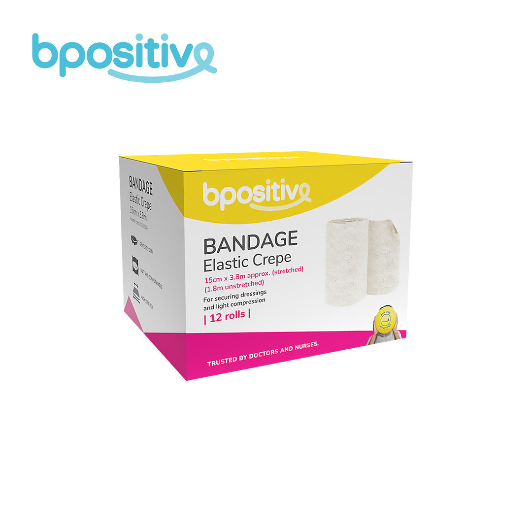 BPositive Bandage (Elastic Crepe) 15cm x 1.8m