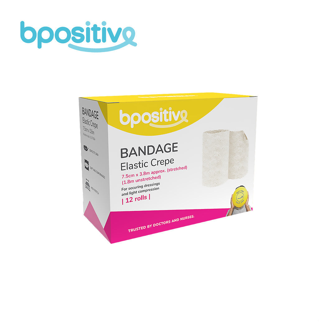 BPositive Bandage (Elastic Crepe) 7.5cm x 1.8m