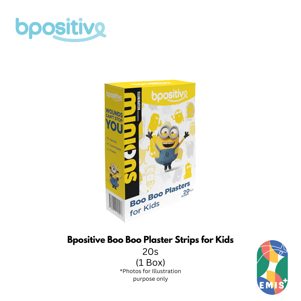 Bpositive Boo Boo Plaster Strips for Kids Box of 20