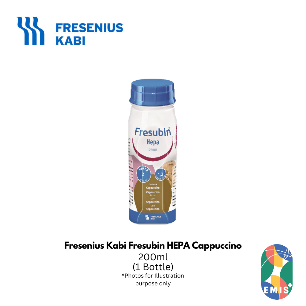 Fresenius Kabi Fresubin HEPA Cappuccino – Liver Support Medical Nutrition Drink, 200 ml (Pack of 4)