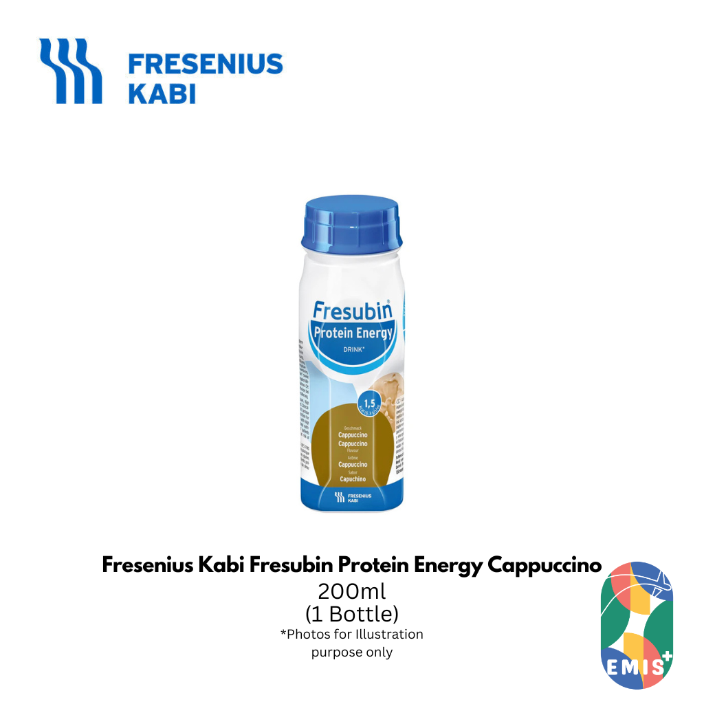 Fresenius Kabi Fresubin Protein Energy Cappuccino 200ml – High Protein & High Calorie Oral Nutrition (Pack of 4)