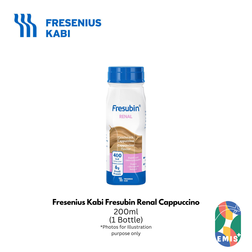 Fresenius Kabi Fresubin Renal Cappuccino – High-Energy, Low Protein Oral Nutrition for Pre Dialysis (Pack of 4)