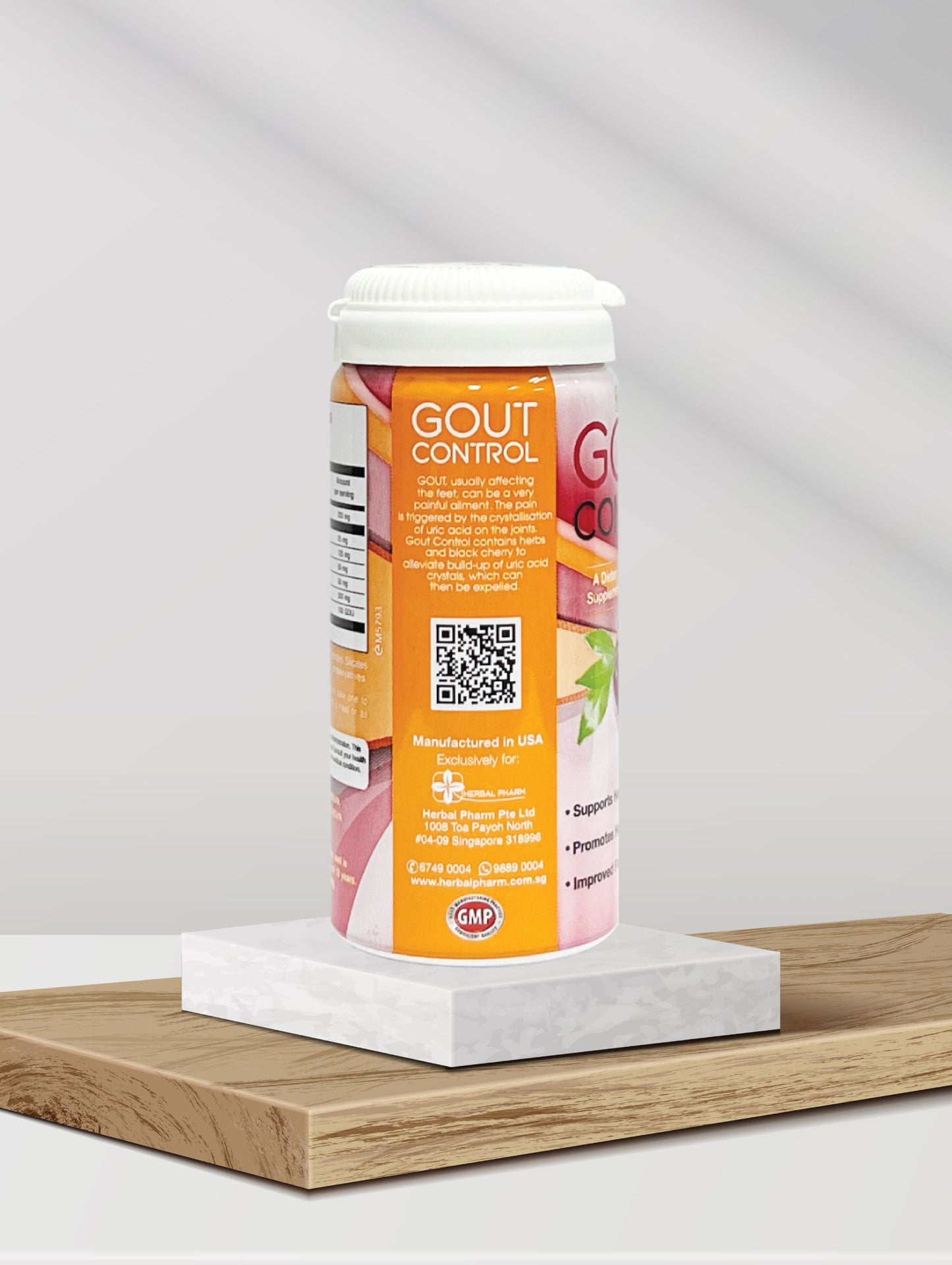 Herbal Pharm Gout Control: Natural Relief for Healthy Uric Acid & Joint Comfort