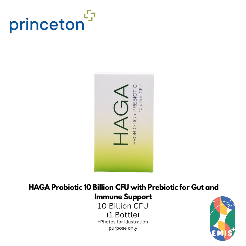HAGA Probiotic 10 Billion CFU with Prebiotic for Gut and Immune Support