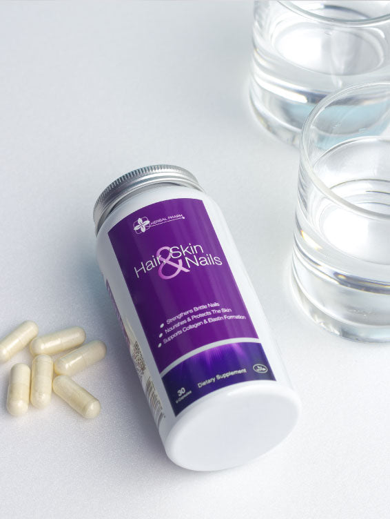 Herbal Pharm: Hair, Skin & Nails - Radiant Beauty from Within (30 V-Capsules)
