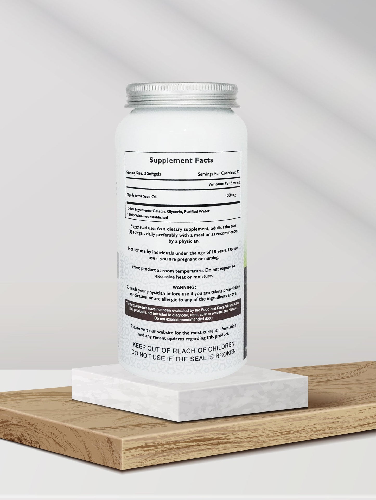 Herbal Pharm: Premium Black Seed (Nigella Sativa) 60 Softgels for Immune & Wellness