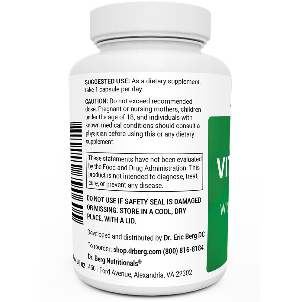 Dr. Berg Natural Vitamin B1+ with Allithiamine & B Complex Blend - 60 Capsules