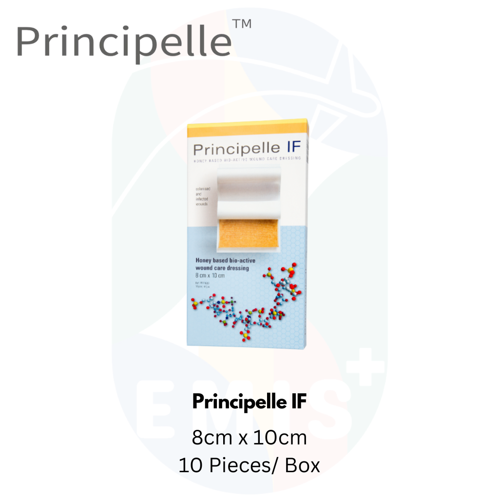 Principelle If Medical Grade Honey Based Bio-active Wound Care Formulation 8cm x 10cm (10 Pieces Per Box)