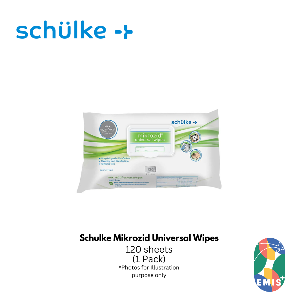 Schulke Mikrozid Universal Wipes 120 Sheets Alcohol Based Surface Disinfection
