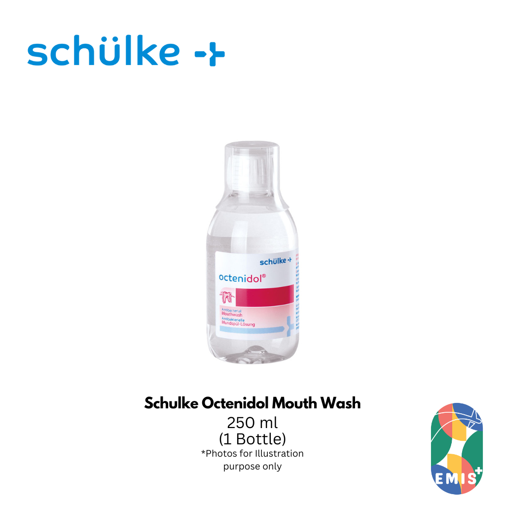 Schulke Octenidol Mouth Wash 250ml Antibacterial Oral Rinse Alcohol Free