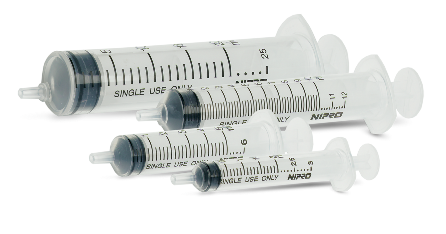 Nipro Disposable Syringe – Luer Slip / Luer Lock, Sterile (1ml – 50ml) – Nipro medical device available at EMIS+ Singapore