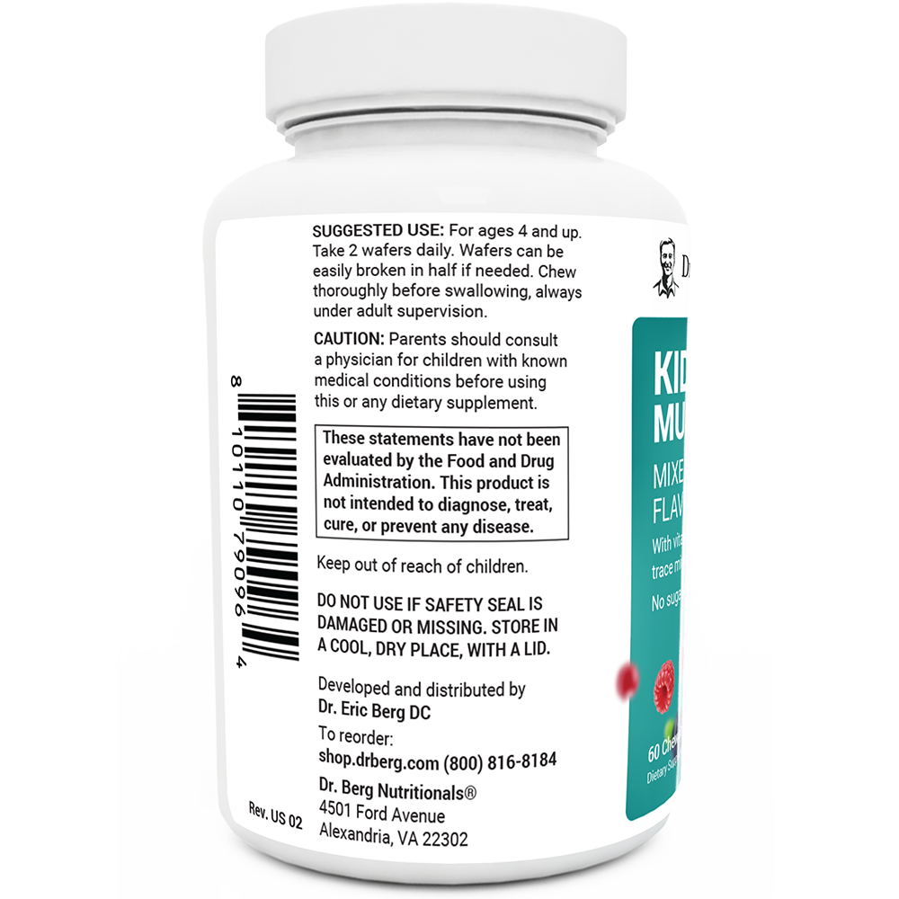 Dr Berg Kids Multivitamin: Delicious, Sugar-Free Chewables for Growing Bodies
