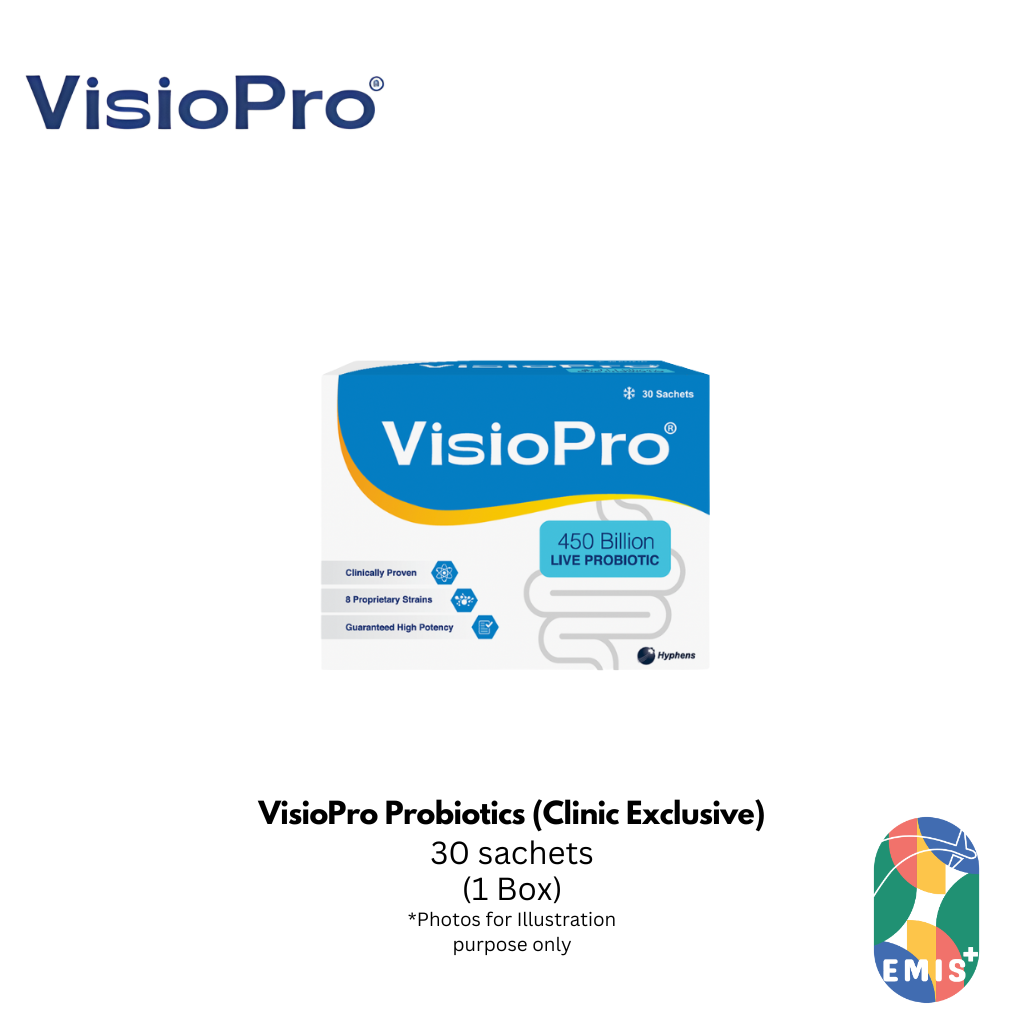 VisioPro Probiotics 30 Sachets – 450 Billion Live Probiotics (Clinic Exclusive)