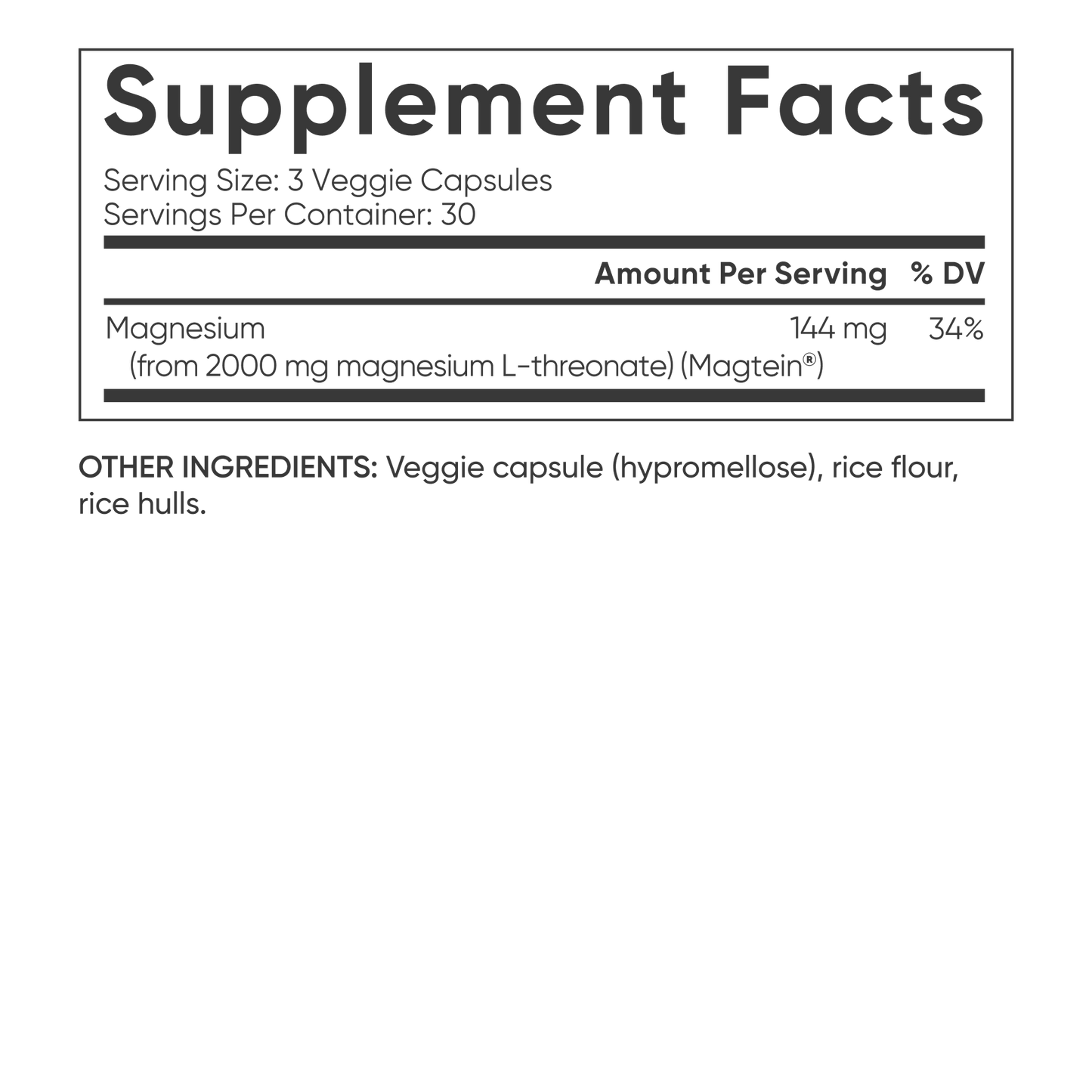 Magnesium L-Threonate by Sports Research