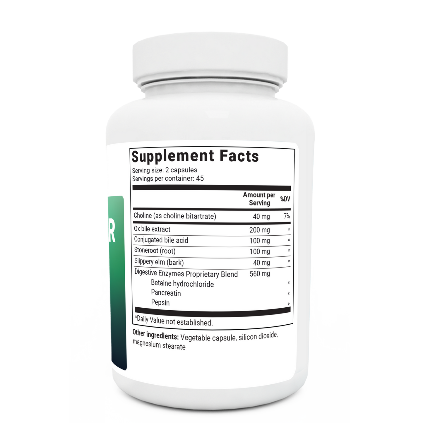 Dr Berg Gallbladder Formula Extra Strength: Advanced Digestive Support with Ox Bile & Enzymes - 90 Caps