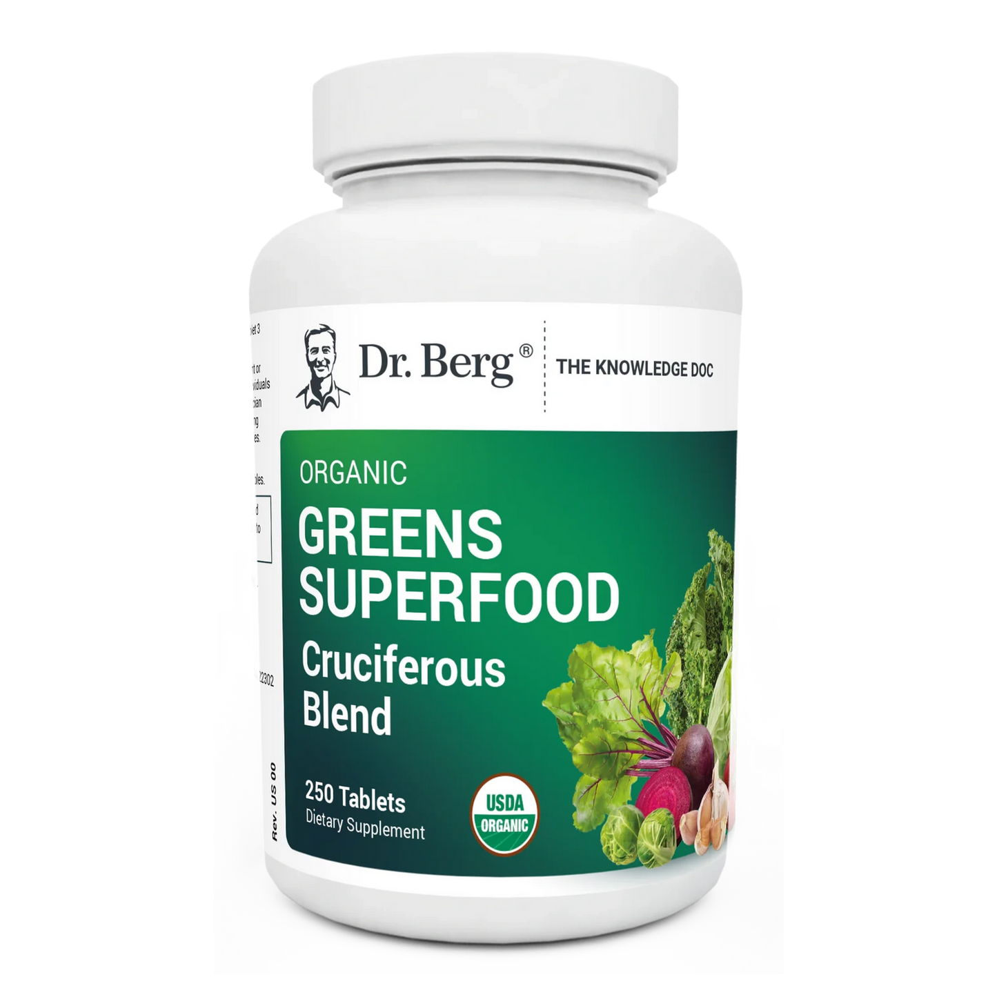 Dr. Berg Organic Greens Superfood - Advanced Cruciferous Blend Tablets
