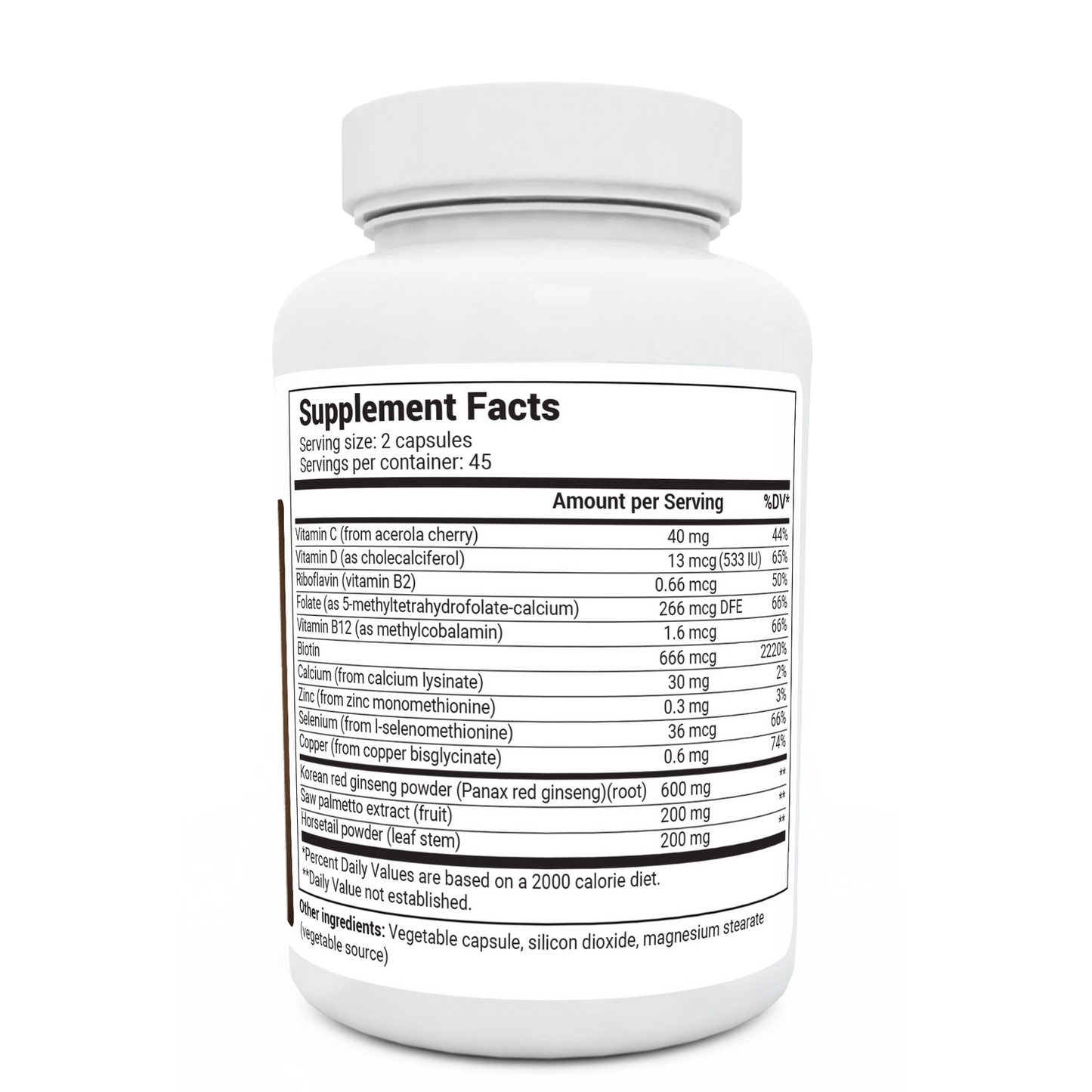 Dr. Berg Hair Formula - Natural Hair Growth Support, 90 Capsules