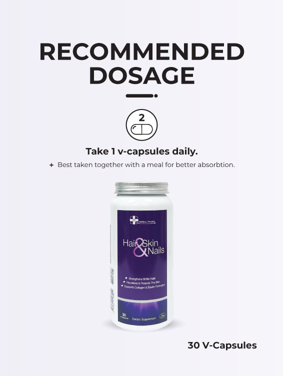 Herbal Pharm: Hair, Skin & Nails - Radiant Beauty from Within (30 V-Capsules)