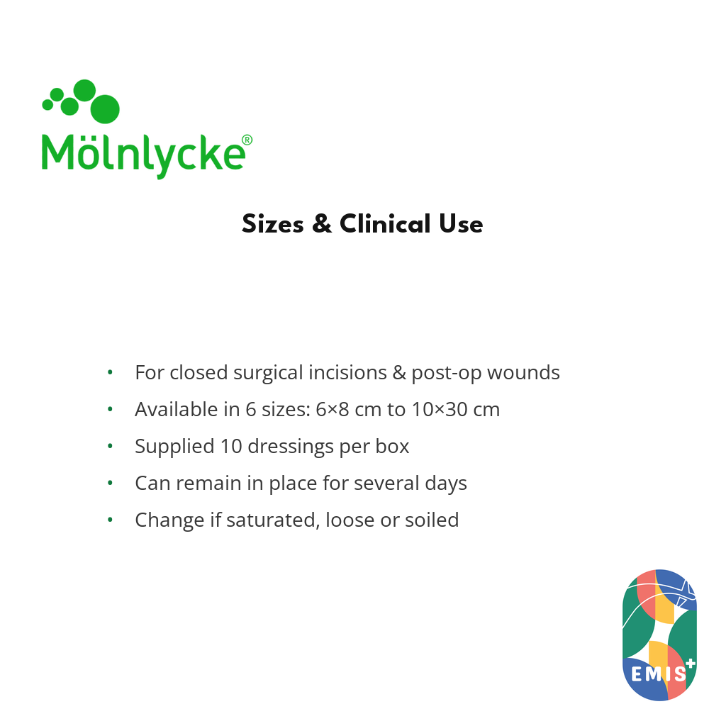 Mepilex Border Post-Op Surgical Dressing