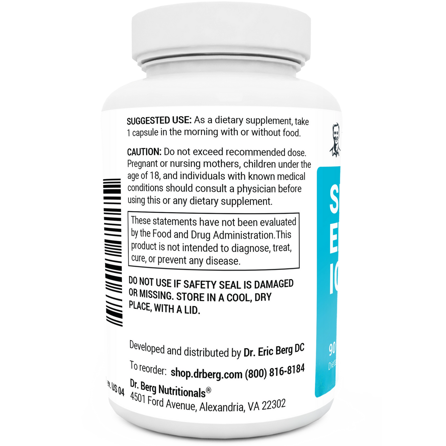 Dr. Berg Sea Kelp Enhanced Iodine - Premium Support - 90 Capsules