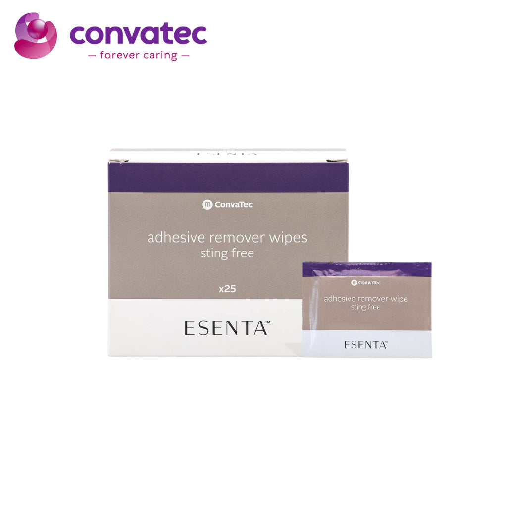ConvaTec ESENTA Adhesive Remover Wipes for Around Stomas and Wounds, Sting Free 30'S