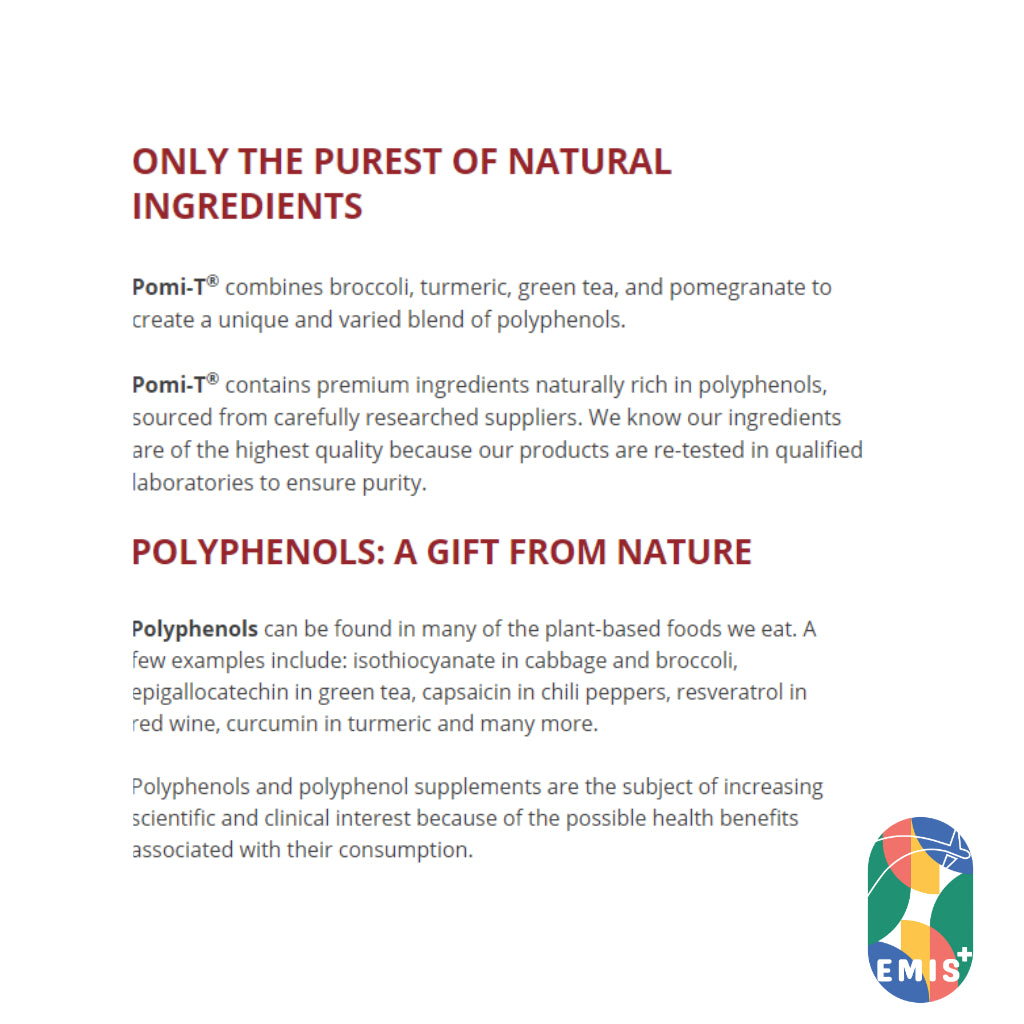 Pomi-T Polyphenol Supplement 60 Capsules