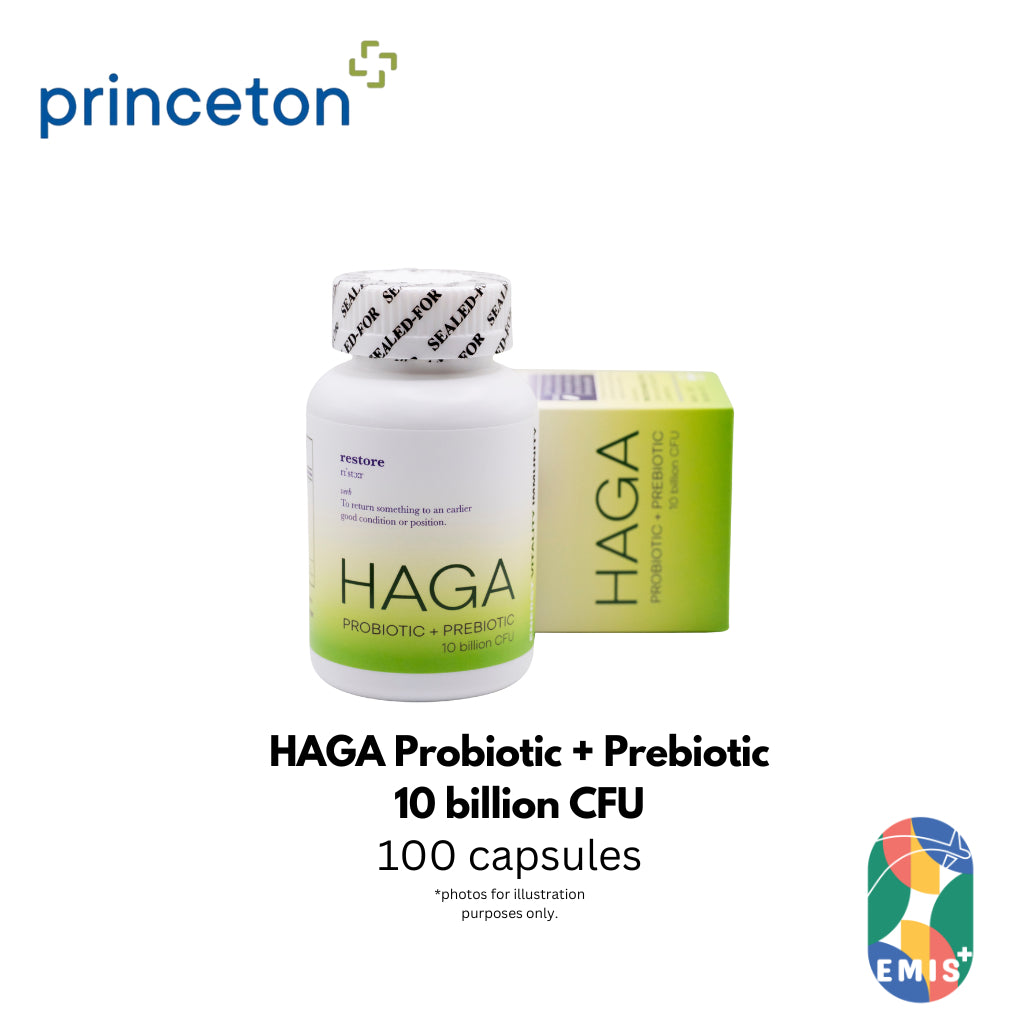 HAGA Probiotic 10 Billion CFU with Prebiotic for Gut Health
