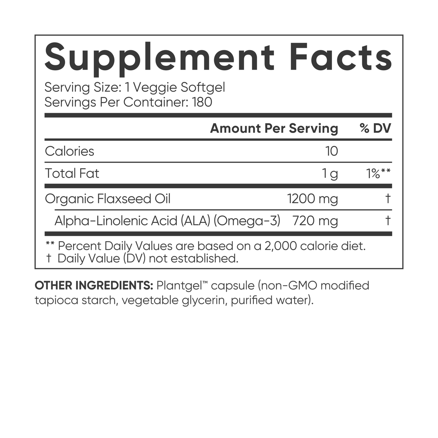Sports Research Organic Flaxseed Oil and Plant Based Omega-3