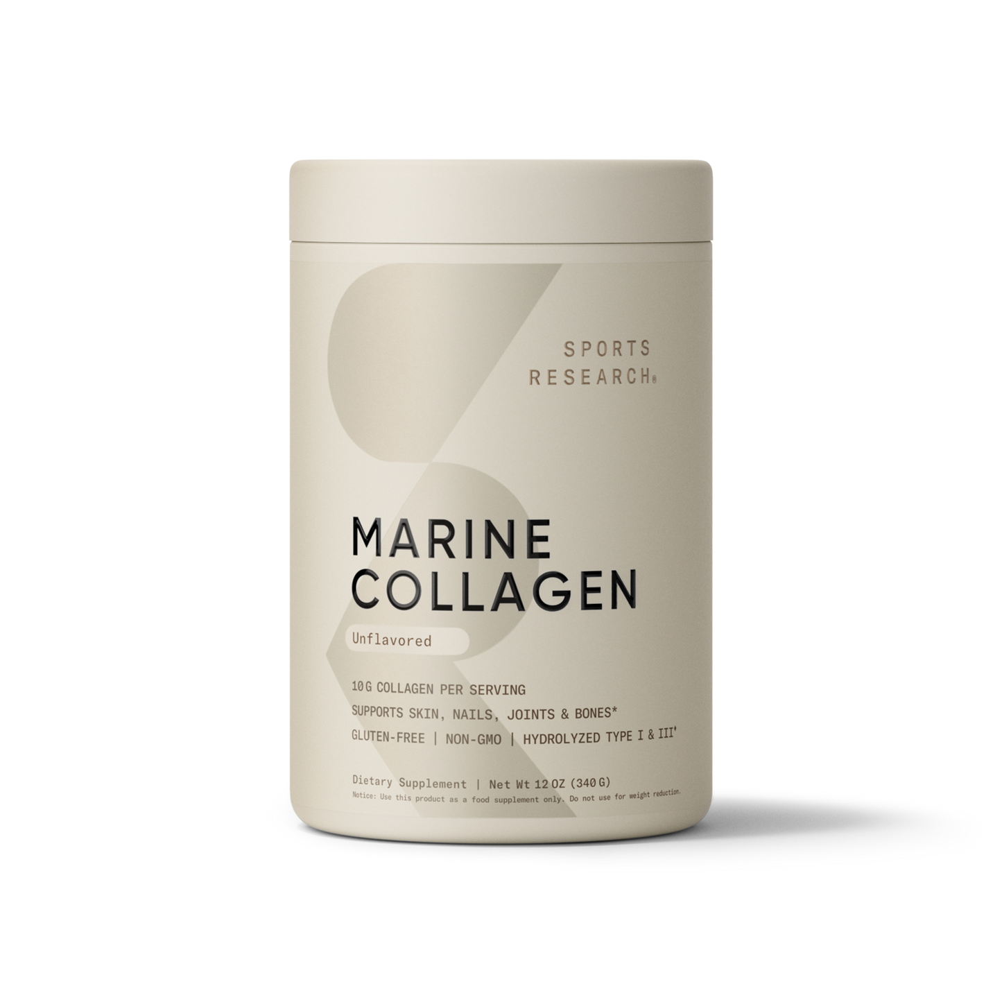 Marine Collagen Peptides (34 Servings) - 12oz by Sports Research