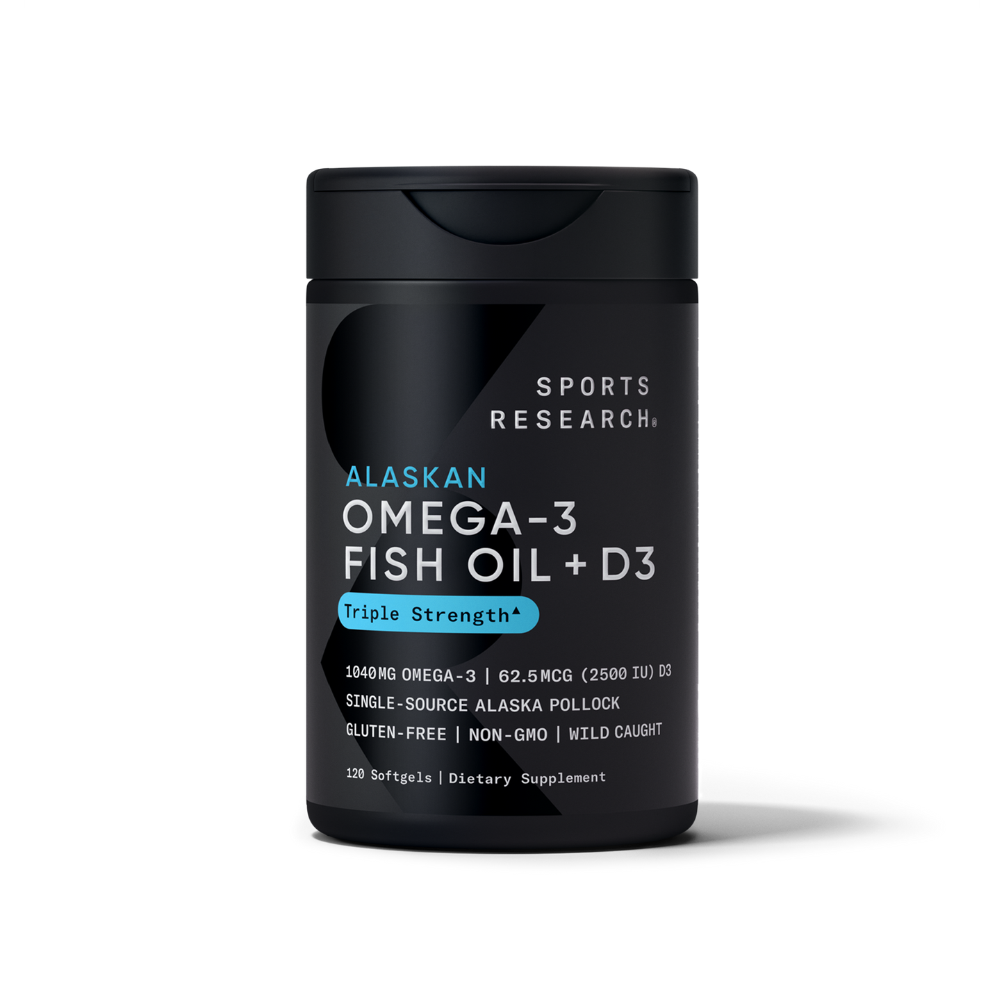 Omega-3 Fish Oil + Vitamin D3 by Sports Research