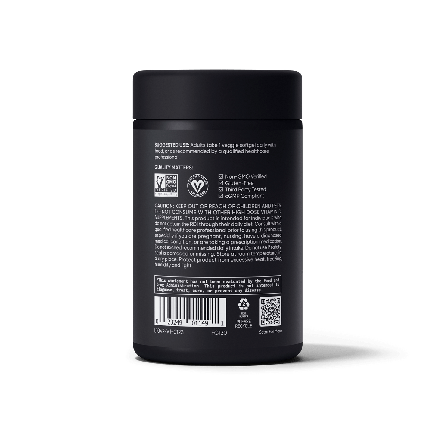 Vegan Vitamin D3 5000iu (60 veggie softgels) by Sports Research