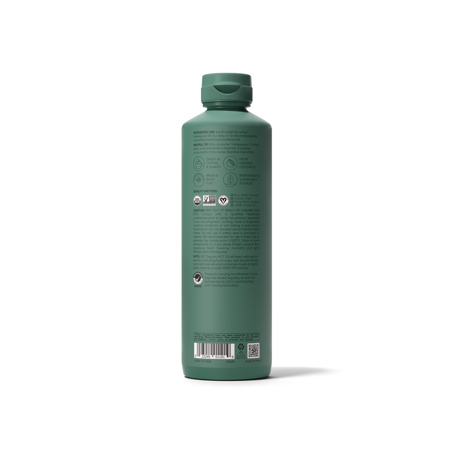 MCT Oil Organic C8 C10 C12 by Sports Research