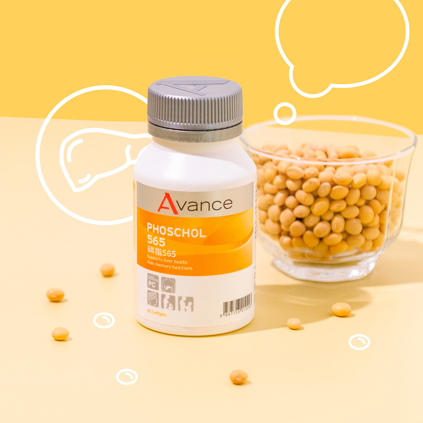 Avance PhosChol 565: Enhance Liver, Brain Function & Energy Levels